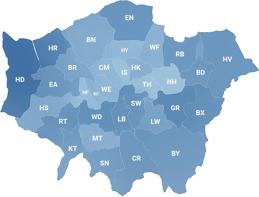 London Map for UK Home Removals