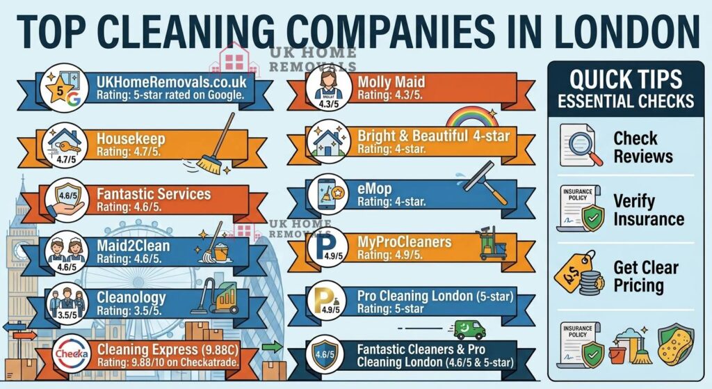 Top Cleaning Companies in London